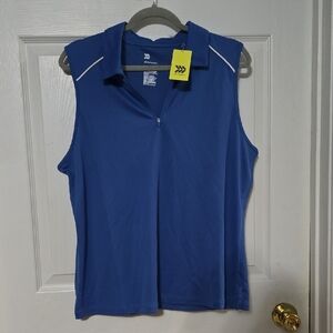 All in Motion Royal Blue Collared Tank Top